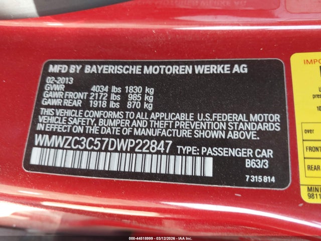 2013 MINI COUNTRYMAN WMWZC3C57DWP22847 Photo 8