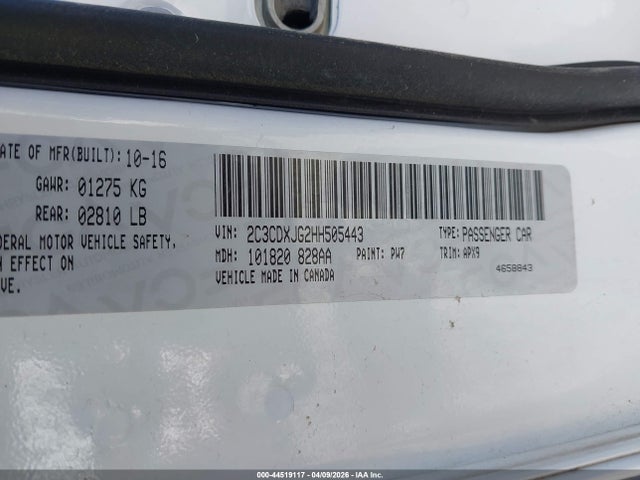 Dodge Charger Sxt Awd 2017 2C3CDXJG2HH505443 Image 9