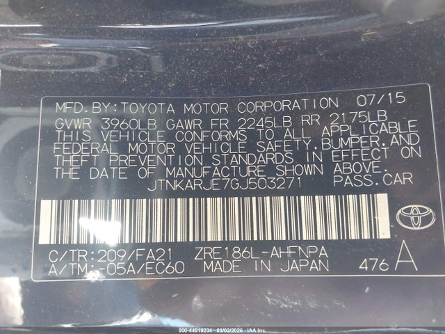 JTNKARJE7GJ503271 Scion IM