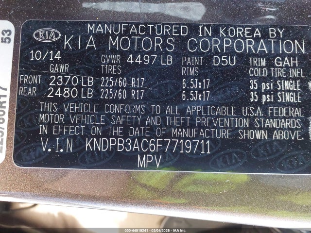 KIA Sportage Lx 2015 KNDPB3AC6F7719711 Image 9