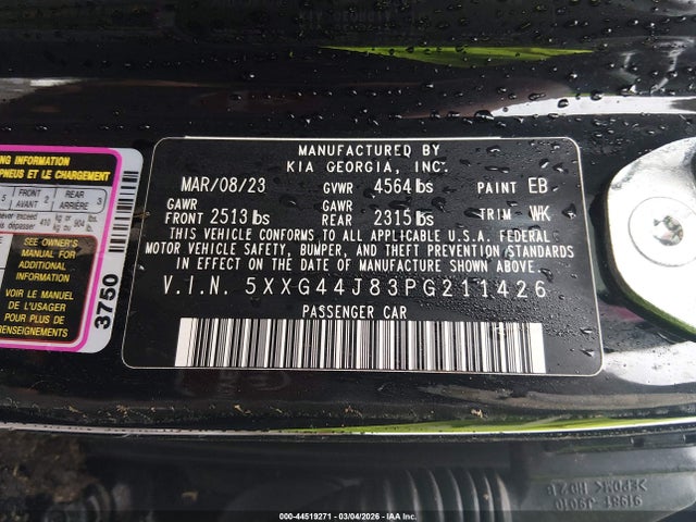 2023 KIA K5 5XXG44J83PG211426 Photo 8