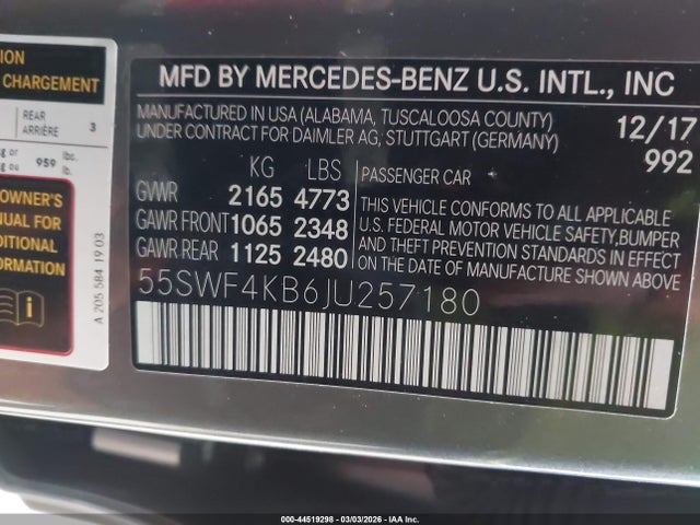 2018 MERCEDES-BENZ C 300 55SWF4KB6JU257180 Photo 8