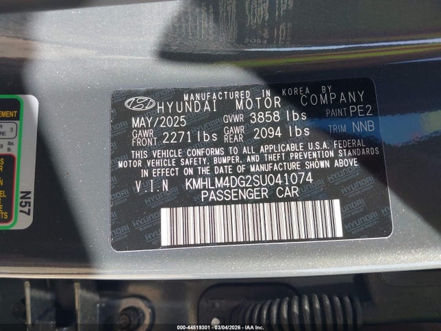 Продажа на аукционе авто 2025 Hyundai Elantra Sel Sport, vin: KMHLM4DG2SU041074, номер лота: 44519301