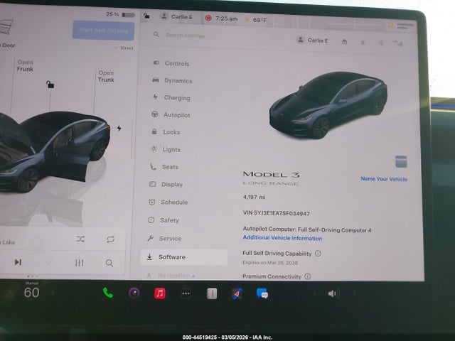 2025 TESLA MODEL 3 5YJ3E1EA7SF034947 Photo 6