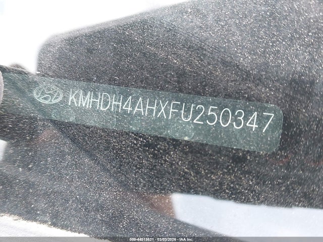 2015 Hyundai Elantra Sport მანქანა იყიდება აუქციონზე, vin: KMHDH4AHXFU250347, აუქციონის ნომერი: 44519521