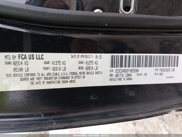 2015 DODGE CHARGER 2C3CDXBG2FH925280 Photo 8