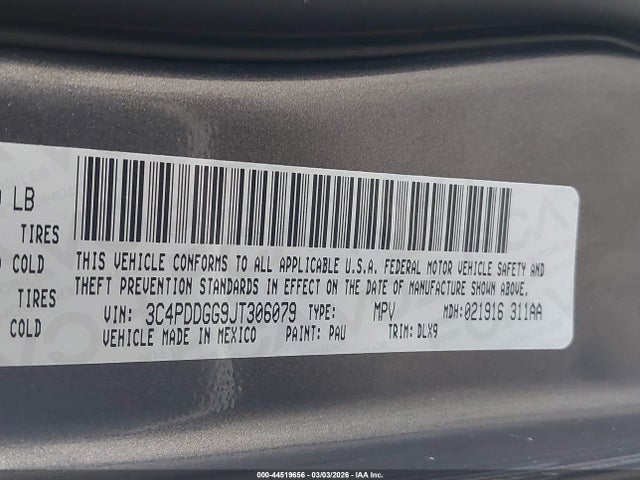 Dodge Journey Crossroad Awd 2018 3C4PDDGG9JT306079 Image 9