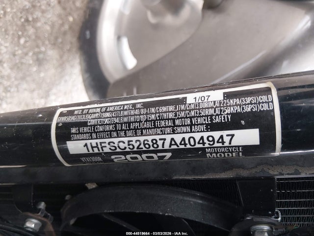 2007 HONDA VTX1300 1HFSC52687A404947 Photo 9