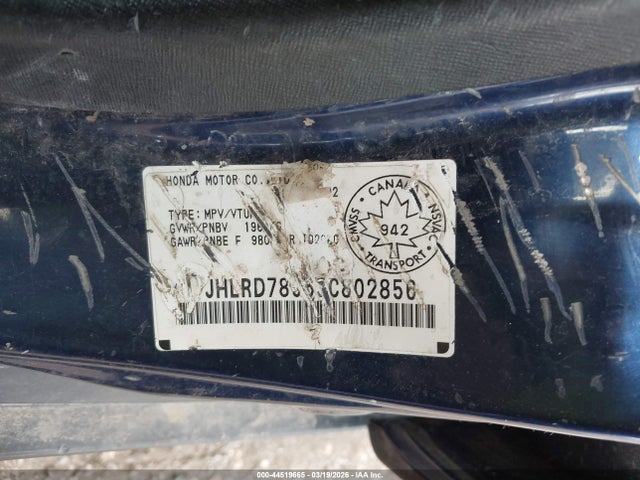 Aukcja sprzedaży 2003 Honda Cr-v Ex-l, vin: JHLRD78963C802856, numer aukcji: 44519665