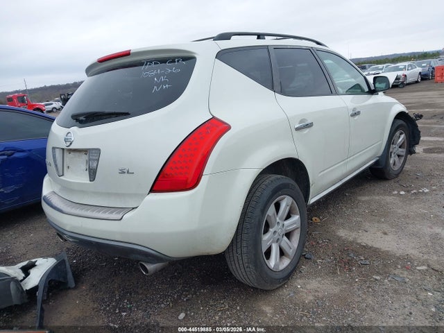 2006 Nissan Murano Sl მანქანა იყიდება აუქციონზე, vin: JN8AZ08T26W427084, აუქციონის ნომერი: 44519885