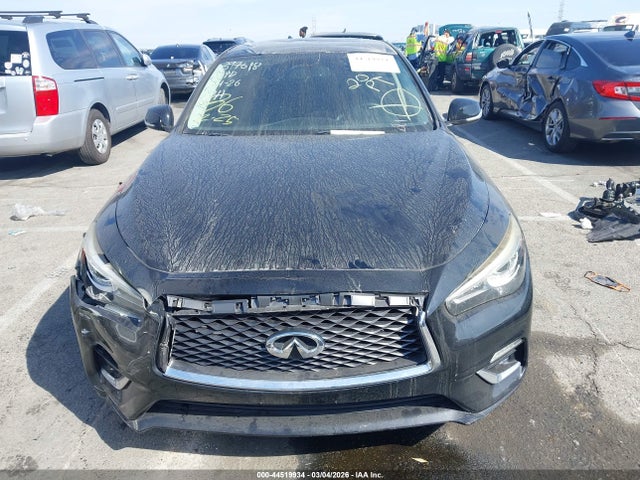 44519934 :رقم المزاد ، JN1EV7AP9JM350848 vin ، 2018 Infiniti Q50 3.0t Luxe مزاد بيع