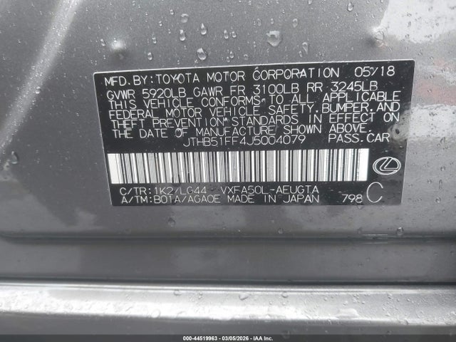 2018 LEXUS LS 500 JTHB51FF4J5004079 Photo 8