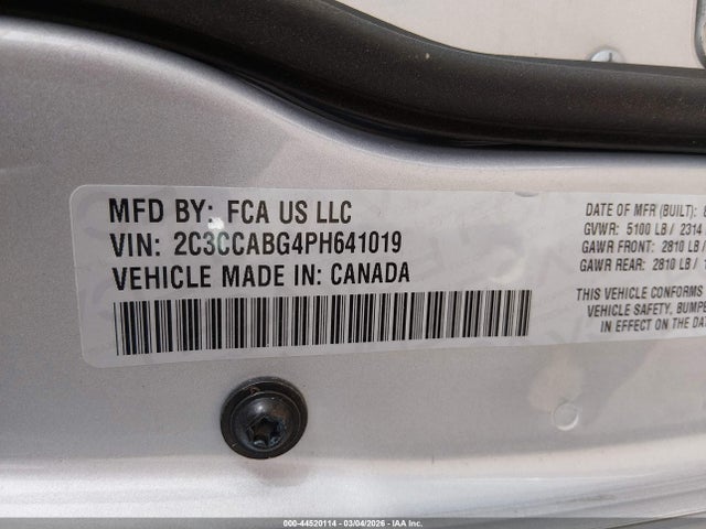 2023 Chrysler 300 300s მანქანა იყიდება აუქციონზე, vin: 2C3CCABG4PH641019, აუქციონის ნომერი: 44520114