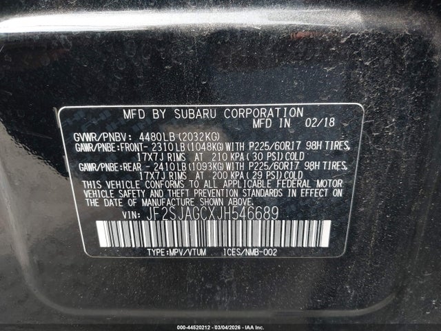 Subaru Forester 2.5i Premium 2018 JF2SJAGCXJH546689 Image 9