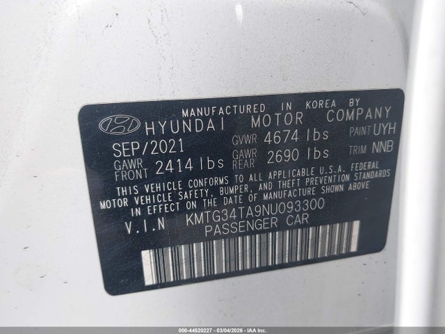 2022 GENESIS G70 KMTG34TA9NU093300 Photo 8