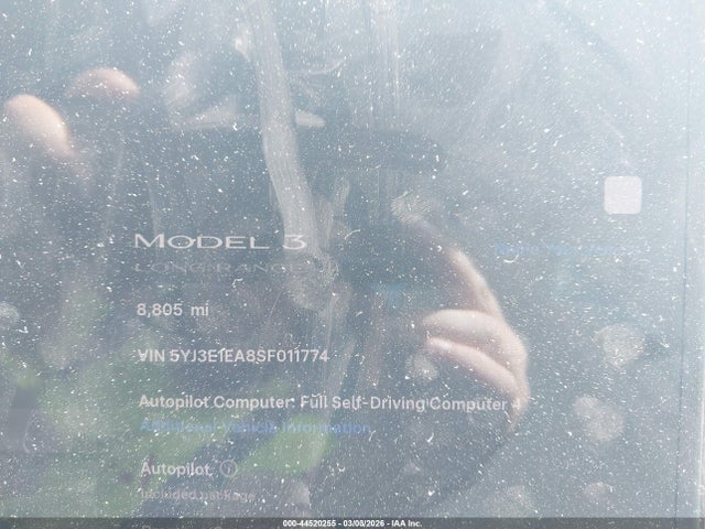 2025 TESLA MODEL 3 5YJ3E1EA8SF011774 Photo 6