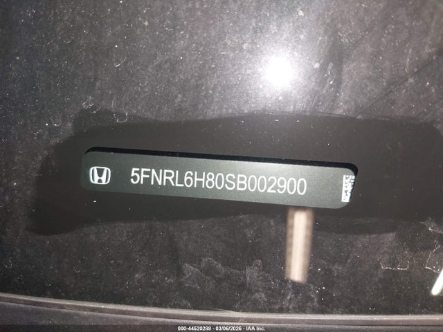 Продаж на аукціоні авто 2025 Honda Odyssey Touring, vin: 5FNRL6H80SB002900, номер лоту: 44520288