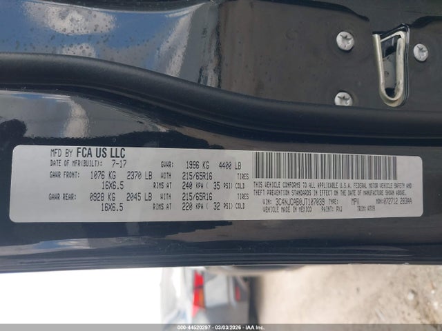 3C4NJCAB0JT107039 Jeep Compass Sport Fwd