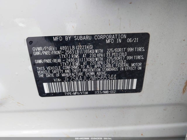 Subaru Forester Premium 2021 JF2SKAJC2MH565344 Image 9