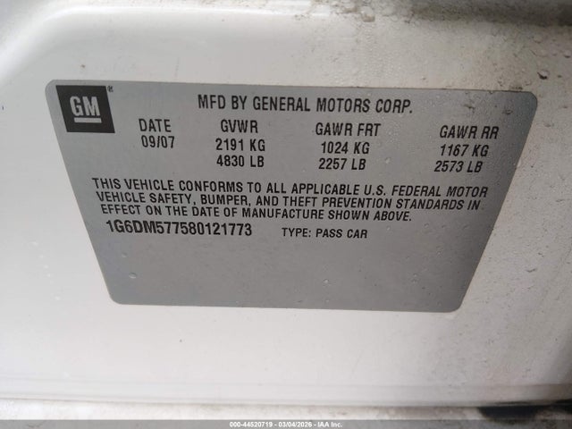 2008 CADILLAC CTS 1G6DM577580121773 Photo 8