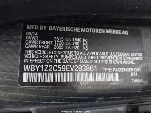 2014 BMW I3 WBY1Z2C59EV283861 Photo 8