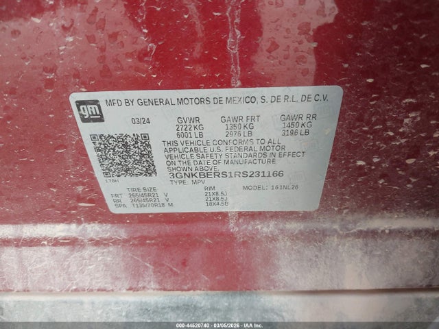 2024 CHEVROLET BLAZER 3GNKBERS1RS231166 Photo 8