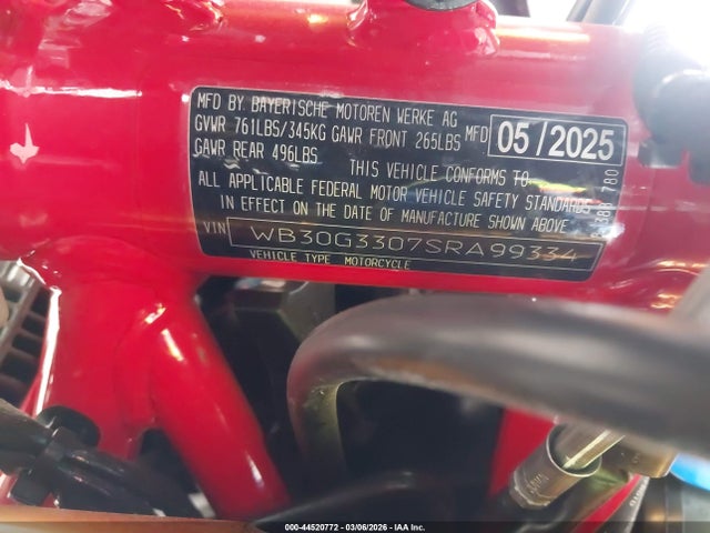WB30G3307SRA99334 BMW G310 Gs