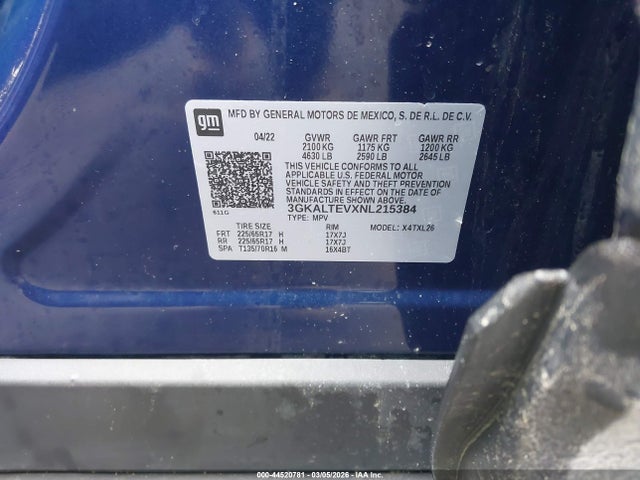 2022 GMC TERRAIN 3GKALTEVXNL215384 Photo 8