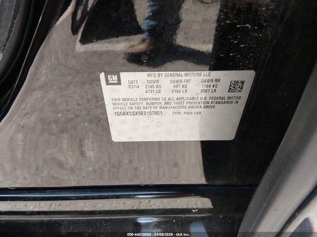 2014 CADILLAC CTS 1G6AX5SX9E0197851 Photo 8