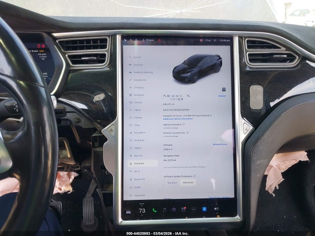 44520893 :رقم المزاد ، 5YJXCDE29GF026583 vin ، 2016 Tesla Model X 60d/70d/75d/90d مزاد بيع