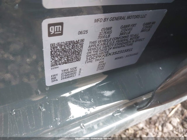 2025 CHEVROLET SILVERADO 1500 1GCPKKEK3SZ315811 Photo 8