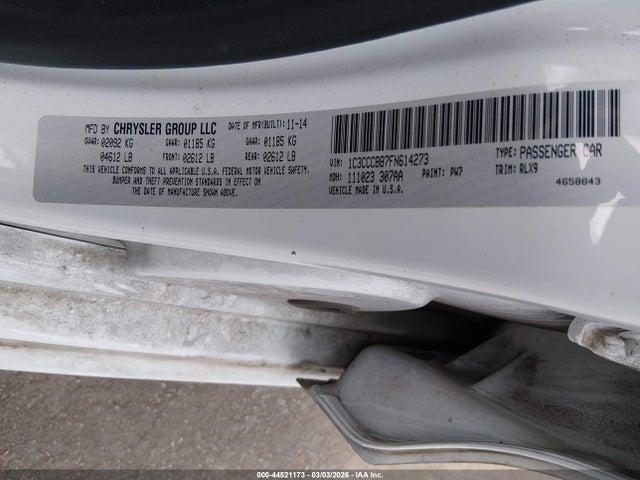 2015 CHRYSLER 200 1C3CCCBB7FN614273 Photo 8