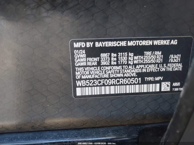 WB523CF09RCR60501 BMW Ix Xdrive50