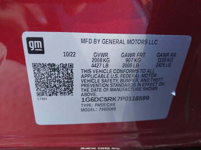 2023 CADILLAC CT4 1G6DC5RK7P0118599 Photo 8