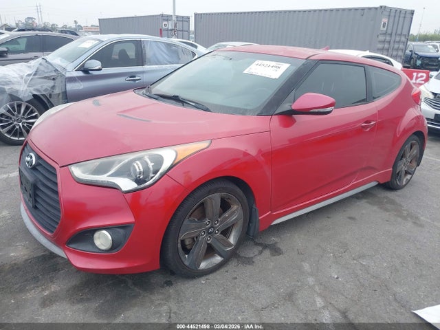 Hyundai Veloster Turbo W/black 2014 KMHTC6AE8EU200475 Image 2