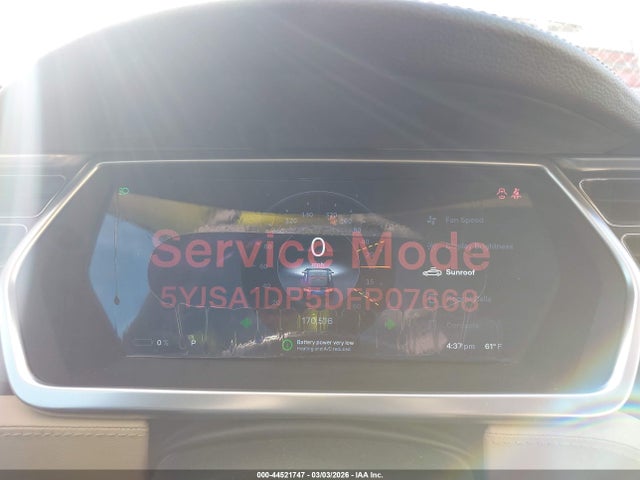 44521747 :رقم المزاد ، 5YJSA1DP5DFP07668 vin ، 2013 Tesla Model S Performance مزاد بيع