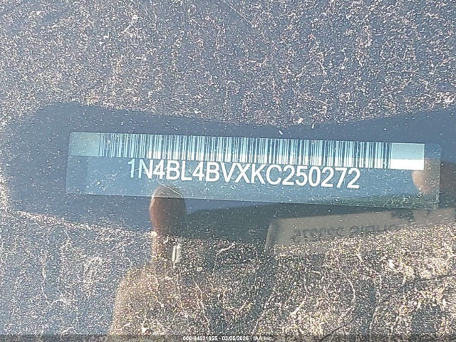 Aukcja sprzedaży 2019 Nissan Altima 2.5 S, vin: 1N4BL4BVXKC250272, numer aukcji: 44521855