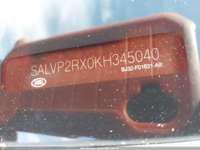 SALVP2RX0KH345040 Land Rover Range Rover Evoque Se/se Premium