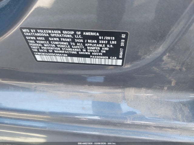 Aukcja sprzedaży 2013 Volkswagen Passat 2.0l Tdi Sel Premium, vin: 1VWCN7A3XDC094180, numer aukcji: 44521930
