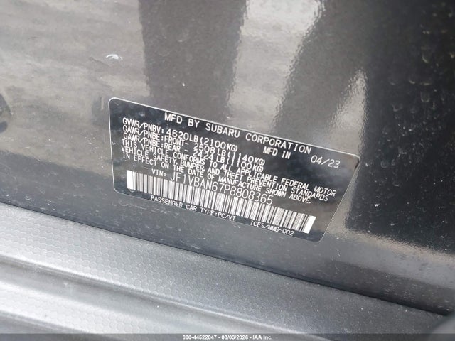 2023 SUBARU WRX JF1VBAN67P8808365 Photo 8