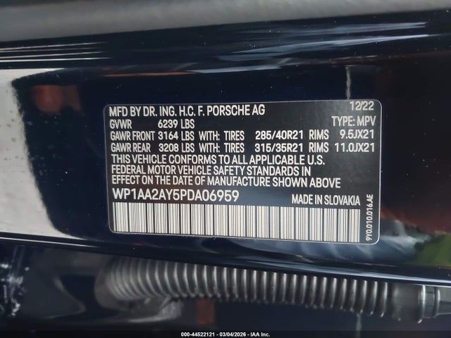 Porsche Cayenne Platinum Edition 2023 WP1AA2AY5PDA06959 Image 9