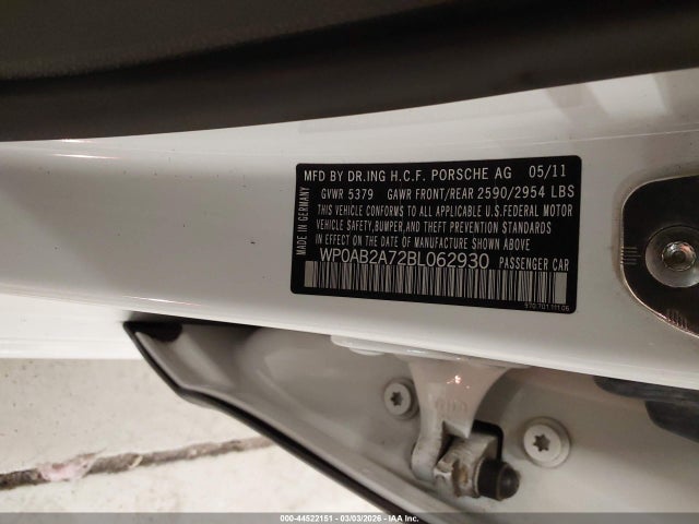 2011 PORSCHE PANAMERA WP0AB2A72BL062930 Photo 8