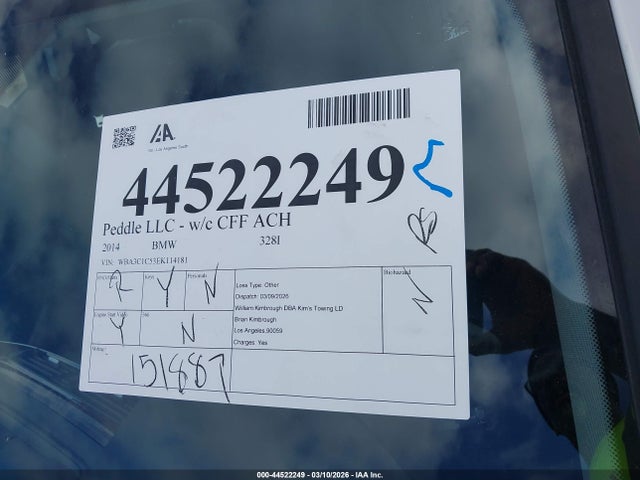BMW 328I 2014 WBA3C1C53EK114181 Image 12