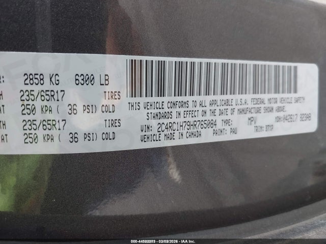 2017 CHRYSLER PACIFICA HYBRID 2C4RC1H79HR765084 Photo 8