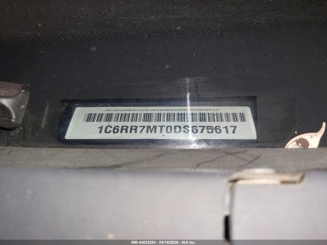Aukcja sprzedaży 2013 Ram 1500 Sport, vin: 1C6RR7MT0DS675617, numer aukcji: 44522283