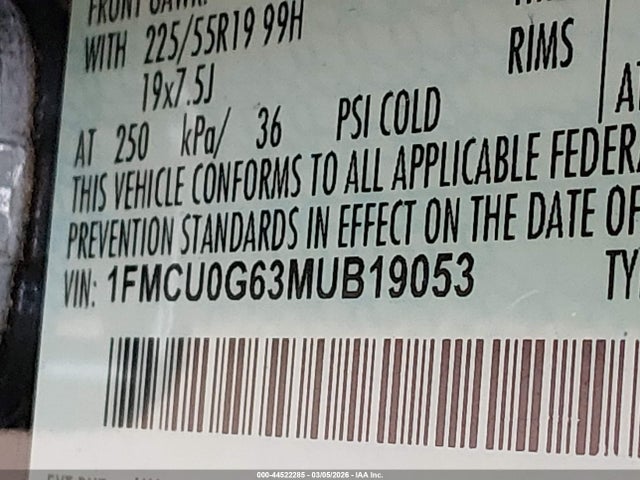 Ford ESCAPE SE 2021 1FMCU0G63MUB19053 Image 9