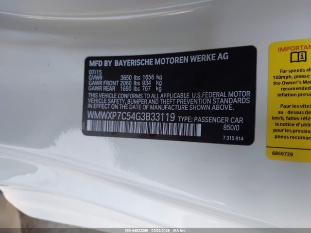 2016 MINI HARDTOP WMWXP7C54G3B33119 Photo 8