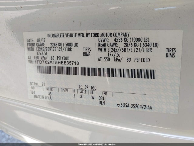 Ford F-250 Xl 2017 1FD7X2AT5HEE35718 Image 9