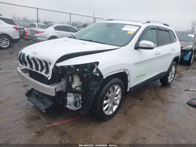 2016 Jeep Cherokee Limited მანქანა იყიდება აუქციონზე, vin: 1C4PJMDS2GW197355, აუქციონის ნომერი: 44522325