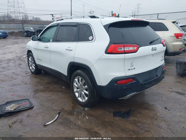 2016 Jeep Cherokee Limited მანქანა იყიდება აუქციონზე, vin: 1C4PJMDS2GW197355, აუქციონის ნომერი: 44522325